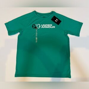 NWT. Green Boys Under Armour Performance Shirt Size L